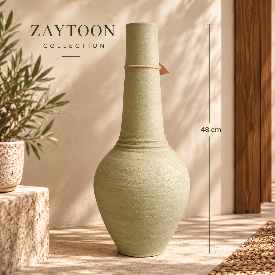 Zaytoon Tall Neck Vase - 011