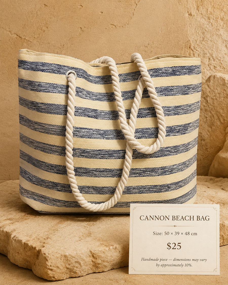 Rope stripe - Cannon beach bag