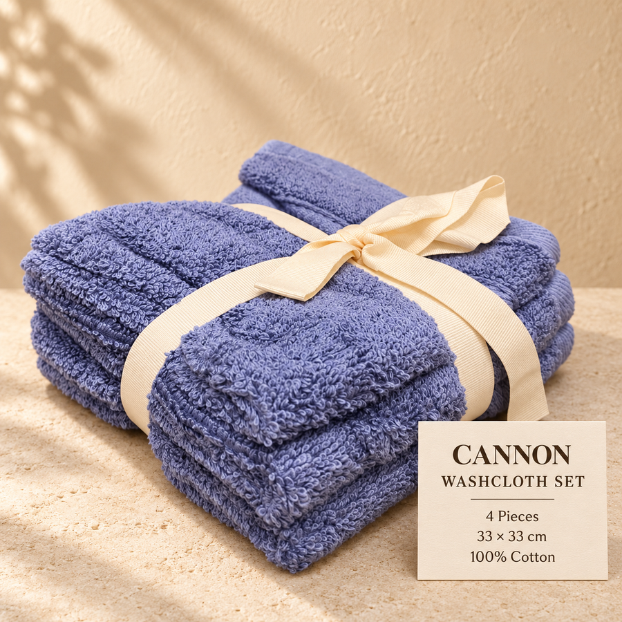 Cannon 4-Piece Cotton Washcloth Set