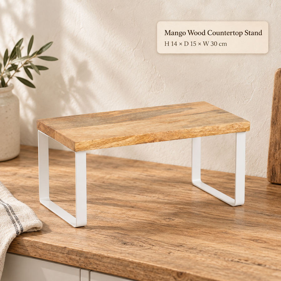 Mango Wood Countertop Stand