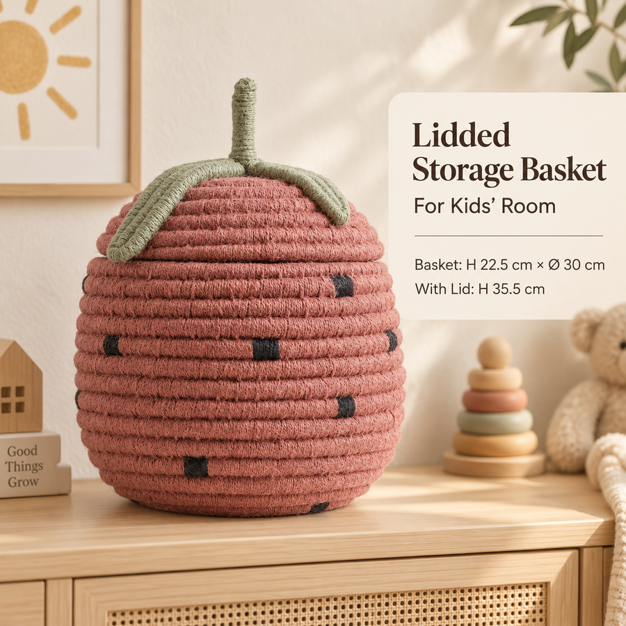 Lidded Storage Basket