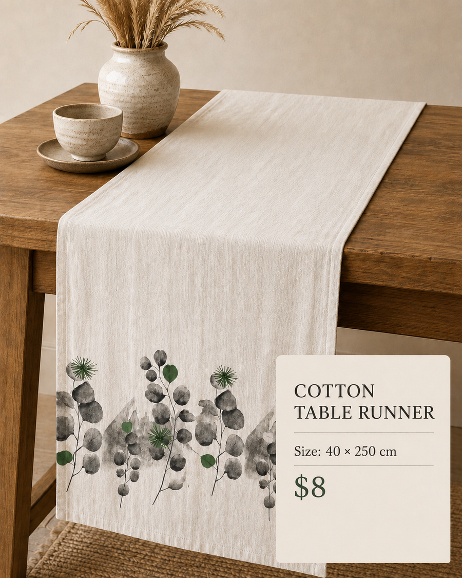 Cotton table runner