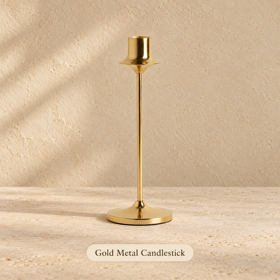 Gold Metal Candlestick 001